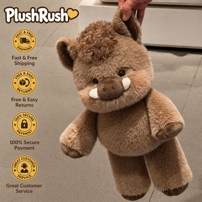 PlushRush® Running Highland Cow Plushie