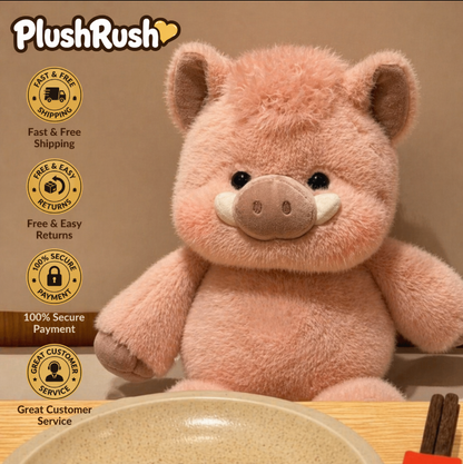 PlushRush® Running Highland Cow Plushie