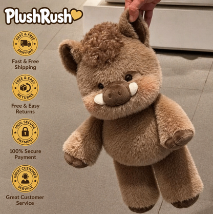 PlushRush® Running Highland Cow Plushie